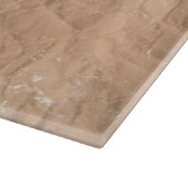 Deer Monogram Onderdruk Rustic Brown Kraft Paper Snijplank (Hoek)