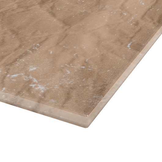 Deer Monogram Onderdruk Rustic Brown Kraft Paper Snijplank (Hoek)