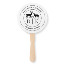 Deer Monogram Rustic country Wedding Couple Name