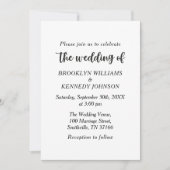 Deer Monogram Rustic country Wedding Couple Name Kaart (Voorkant)