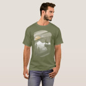 Deer Mountain Forest voor mannen jongens T-shirt (Voorkant volledig)