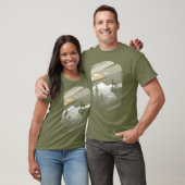 Deer Mountain Forest voor mannen jongens T-shirt (Unisex)
