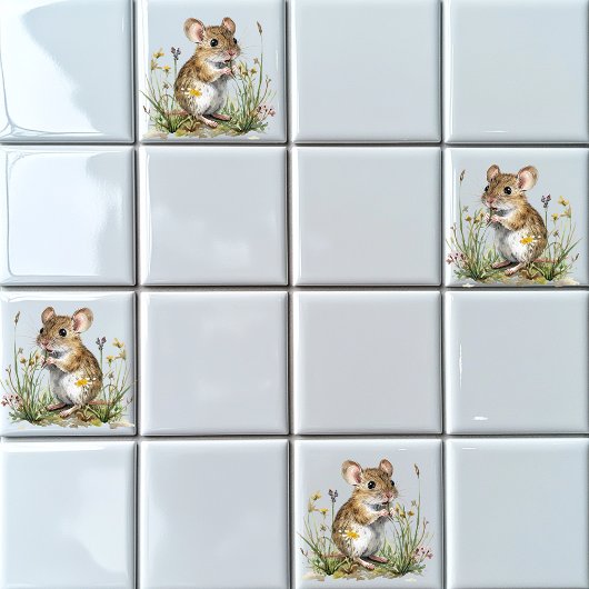 Deer Mouse Tegeltje