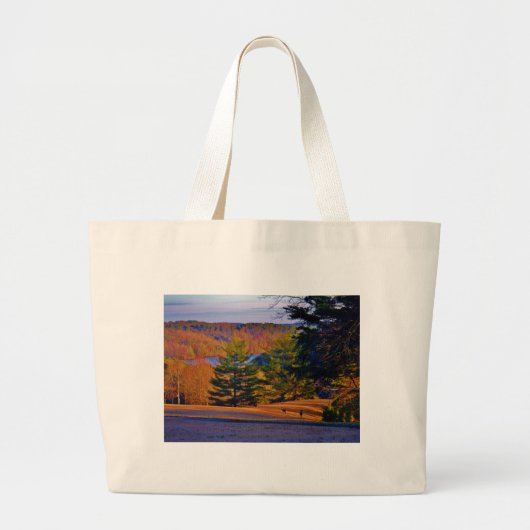 Deer & Mt Lake Grote Tote Bag (Voorkant)