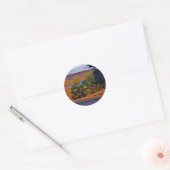 Deer & Mt Lake Ronde Sticker (Envelop)
