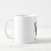 Deer Mug with Flower Antlers – Spring Coffee Cup Koffiemok (Links)