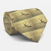 Deer / Mule Deer Doe & Buck Stropdas (Opgerold)