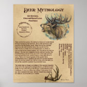DEER MYTHOLOGY POSTER (Voorkant)