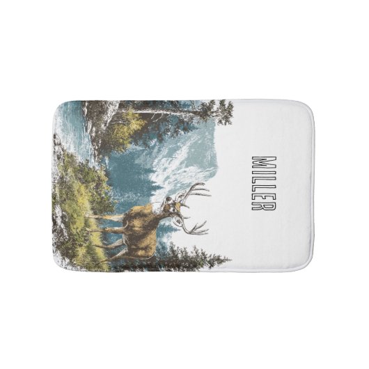 Deer Nature Badmat (Voorkant)