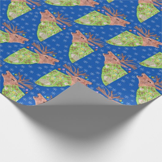 Deer Nature Christmas  Cadeaupapier (Hoek)