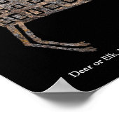 Deer of Elk, Mimbres Pottery Design Poster (Hoek)