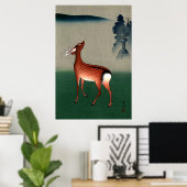 Deer Ohmuro Koyo 1950 Poster (Thuiskantoor)