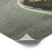 Deer on Road, Cape teleurstelling, WA Poster (Hoek)
