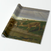 Deer on the Prairie (door William Holbrook Beard) Cadeaupapier (Uitgerold)