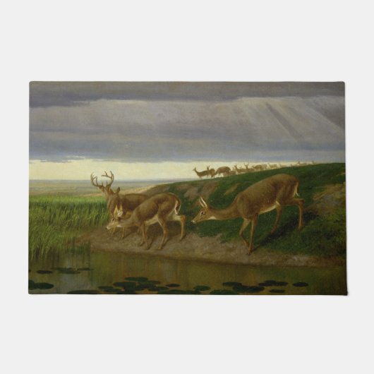 Deer on the Prairie (door William Holbrook Beard) Deurmat (Voorkant)