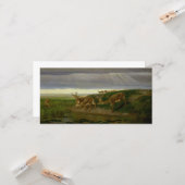 Deer on the Prairie (door William Holbrook Beard) Kaart (Voorkant / Achterkant in situ)
