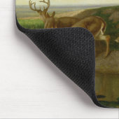 Deer on the Prairie (door William Holbrook Beard) Muismat (Hoek)