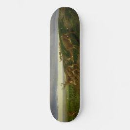 Deer on the Prairie (door William Holbrook Beard) Persoonlijk Skateboard
