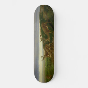 Deer on the Prairie (door William Holbrook Beard) Persoonlijk Skateboard