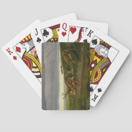 Deer on the Prairie (door William Holbrook Beard) Pokerkaarten