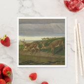 Deer on the Prairie (door William Holbrook Beard) Servet (Insitu)