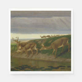 Deer on the Prairie (door William Holbrook Beard) Servet
