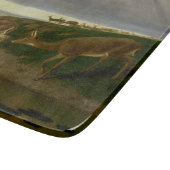 Deer on the Prairie (door William Holbrook Beard) Snijplank (Hoek)