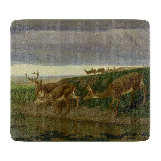 Deer on the Prairie (door William Holbrook Beard) Snijplank (Voorkant)