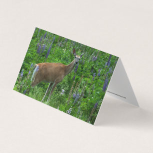 Deer onder de lupinen kaart