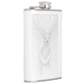 Deer onder de nachtelijke hemel heupfles (Rechts)