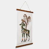 Deer One Hangend Wandkleed (Gebogen)