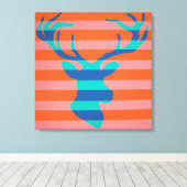 Deer op Canvas (Insitu (Houten vloer))