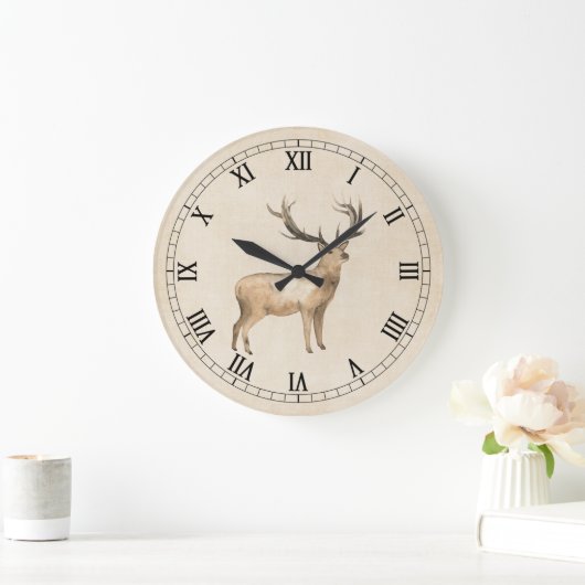 Deer op  crèmeklok grote klok (Huis)