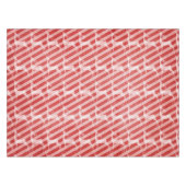 Deer op rood en roze diagonaal strepe tablet tafelkleed (Voorkant (Horizontaal))
