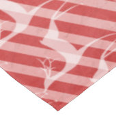 Deer op rood en roze diagonaal strepe tablet tafelkleed (Gekanteld)