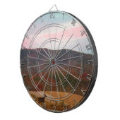 Deer op zonsondergang golfbaan dartbord (Voorkant Rechts)