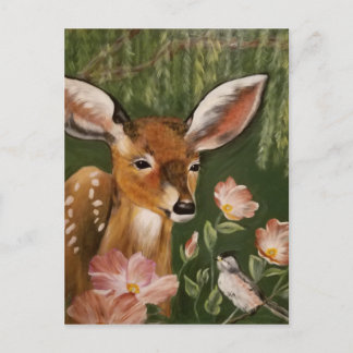 Deer Painting Briefkaart