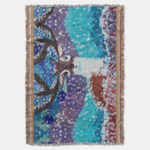 Deer Painting Deken (Voorkant Verticaal)