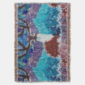 Deer Painting Deken (Voorkant Verticaal)