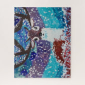 Deer Painting Legpuzzel (Verticaal)