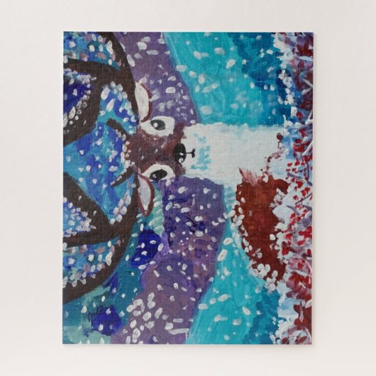 Deer Painting Legpuzzel (Verticaal)