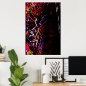 Deer Painting Poster (Thuiskantoor)