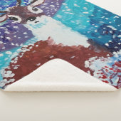 Deer Painting Sherpa Deken (3/4)