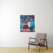 Deer Painting Wandkleed (In situ)