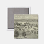 Deer Park Place Boerderij, Strong City, Kansas Magneet (Voorkant / Achterkant)