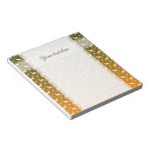 Deer patroon op gradiëntachtergrond notitieblok (Schuin)