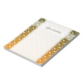 Deer patroon op gradiëntachtergrond notitieblok (Linkerzijde)