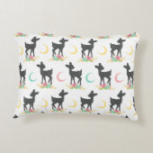 Deer Pattern, Baby Deer, Boho, Flowers, Moon Accent Kussen (Achterkant)