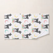 Deer Pattern, Baby Deer, Boho, Flowers, Moon Bad Handdoek (Handdoek)