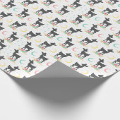Deer Pattern, Baby Deer, Boho, Flowers, Moon Cadeaupapier (Hoek)